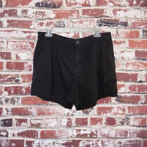 DKNY JEANS Denim Shorts Zip Button Closure Side Pockets 2 Front Pockets Black 14